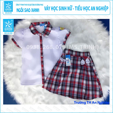 ÁO HỌC SINH NỮ - TIỂU HỌC AN THỚI